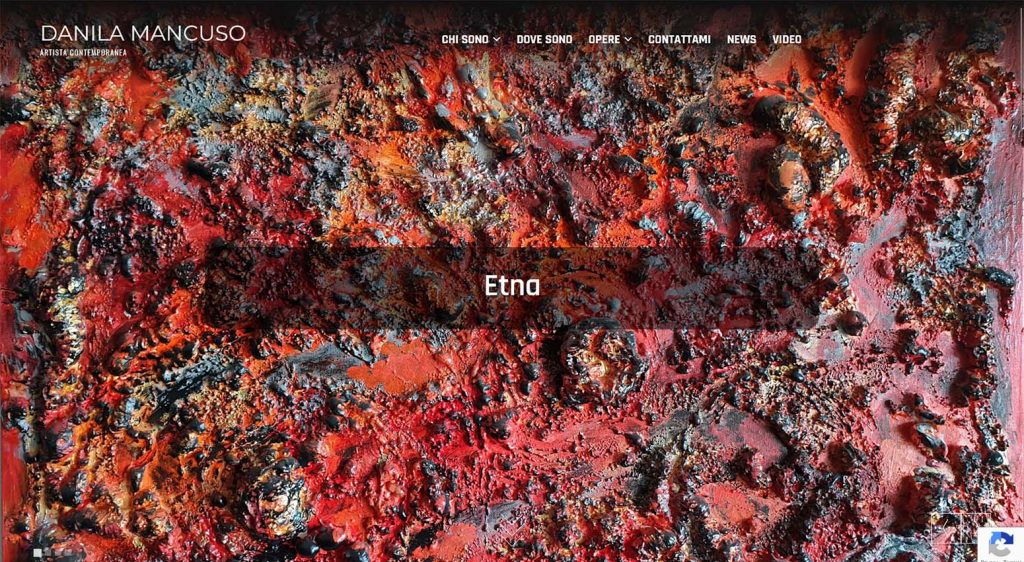 Sito web dell'artista contemporanea Danilo Mancuso