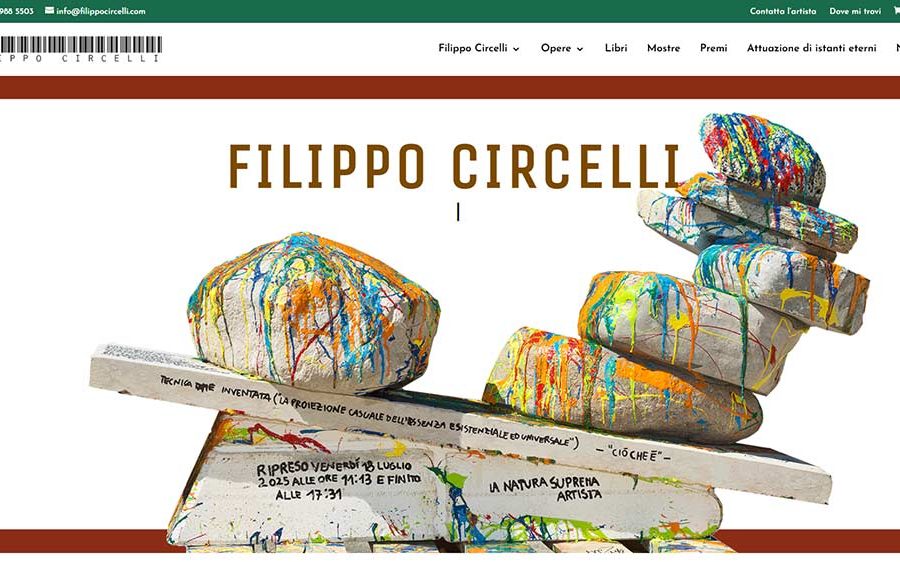 È online il sito web ufficiale di Filippo Circelli